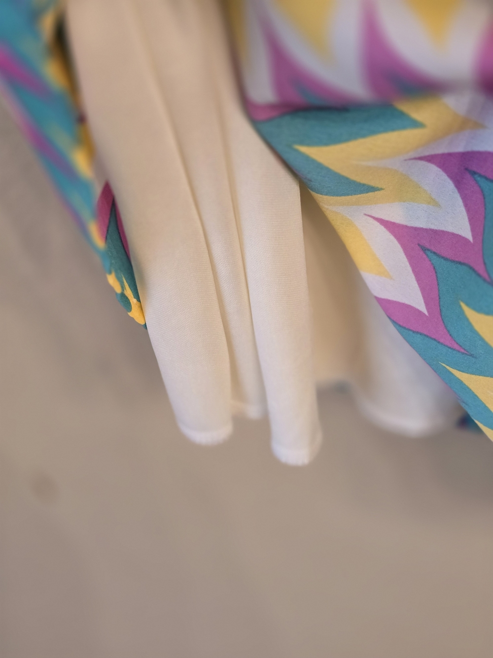 Chevron Sleeveless Y2k Summer Dress in Teal, Pink & Yellow Size Large - Picture 3 of 5